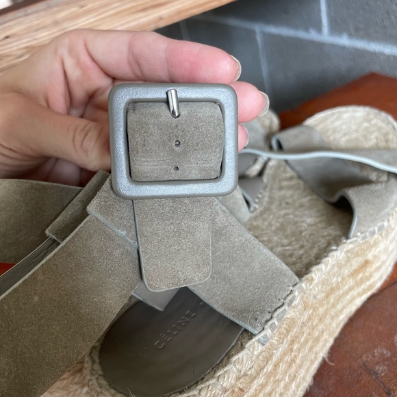 Celine Espadrille Wedge Sandals - Picture 8 of 9